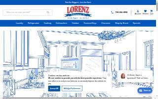 Lorenz Appliance of Matteson website