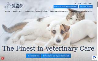 Mokena Animal Clinic website