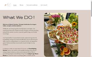 Noosh catering of Matteson website
