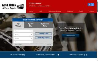 Auto Truck and Farm Repair website