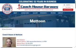 Coach House Garages of Mattoon website