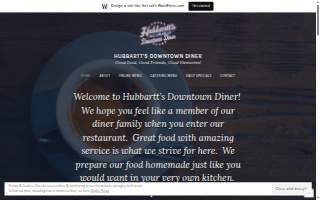 Hubbartt's Downtown Diner website