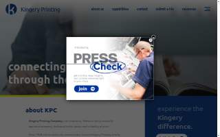 Kingery Printing website