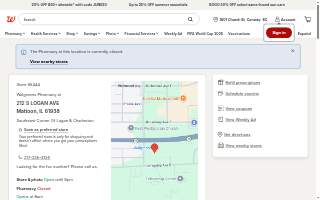 Walgreens Pharmacy of Mattoon website