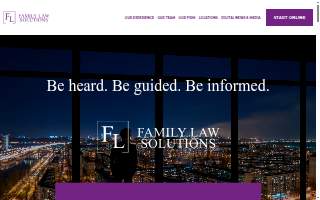 Family Law Solutions website