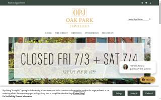 Oak Park Jewelers website