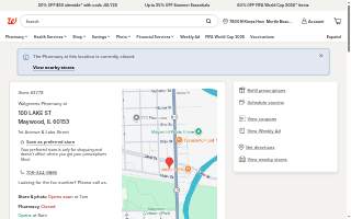 Walgreens of Maywood website