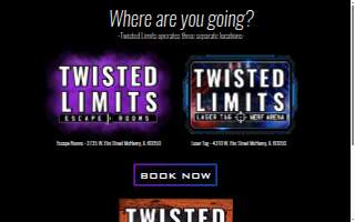 Twisted Limits Escape Rooms website