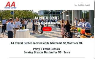 AA Rental Center of Melrose Park website