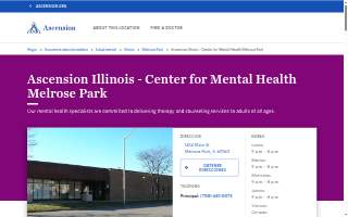 Ascension Illinois - Center for Mental Health Melrose Park website