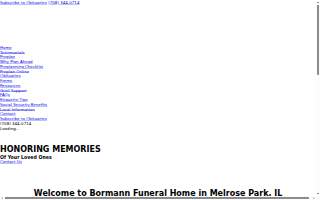 Bormann Funeral Home website