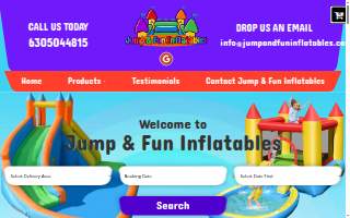 Jump & Fun Inflatables website