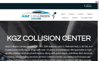 KGZ Collision center website