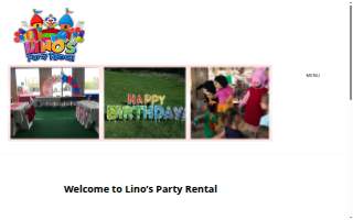 Lino's Party Rental website