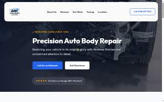 M & K Collision Center website