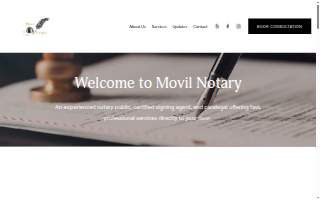 Móvil Notary website