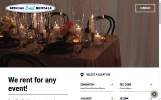 Special Event Rentals Ltd. website
