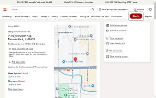 Walgreens Pharmacy of Melrose Park website