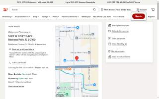 Walgreens of Melrose Park website