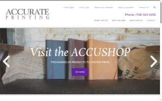 Accurate Printing Inc website