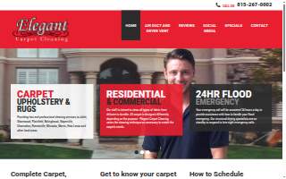Elegant Carpet Cleaning & Water Restoration, LLC website