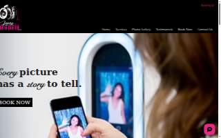 The Luxury Photo Booth website