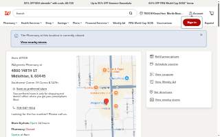 Walgreens Pharmacy of Midlothian website