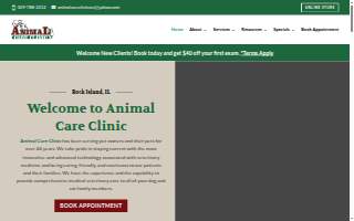 Animal Care Clinic PC website