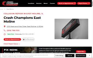 Crash Champions Collision Repair East Moline website
