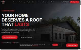 Olde Town Roofing website