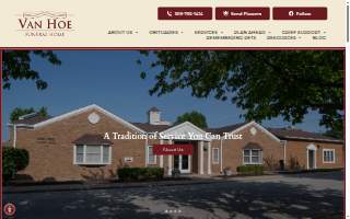 Van Hoe Funeral Home of Moline website