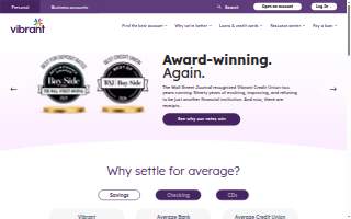 Vibrant Credit Union HQ of East Moline website