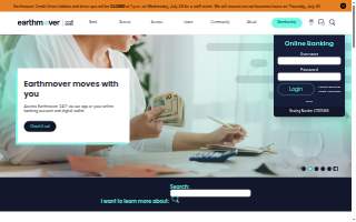 Earthmover Credit Union of Montgomery website