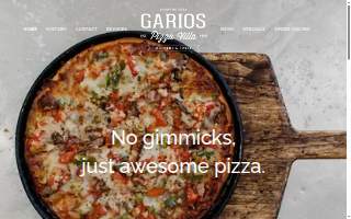 Gario's Pizza Villa website