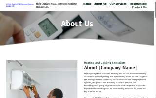 High Quality HVAC Services Heating and Air LLC website