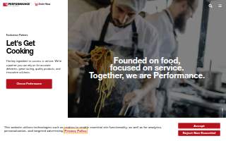 Performance Foodservice - Chicago website