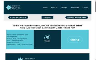 Pinpoint Physical Therapy, PLLC website