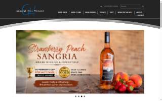 August Hill Winery Tasting Room website
