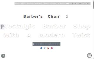 Barber's Chair website
