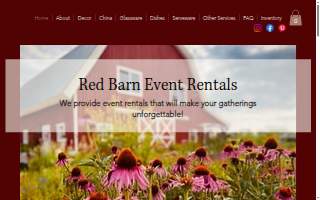 Red Barn Event Rentals website