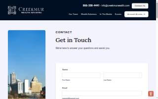 Creekmur Wealth Advisors website
