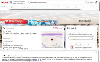 CVS Pharmacy of Morton website