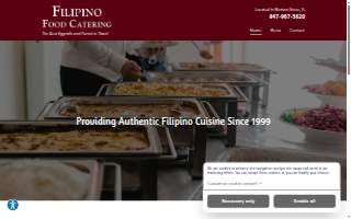 Filipino Food Catering website