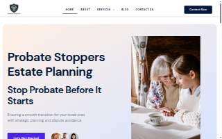 Probate Stoppers website