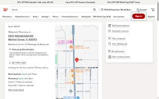 Walgreens Drug store of Morton Grove website