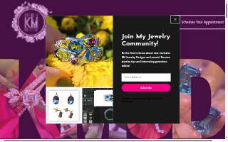 KM Jewelry Design website