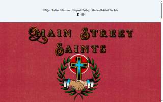 Main Street Saints Tattoo Parlour website
