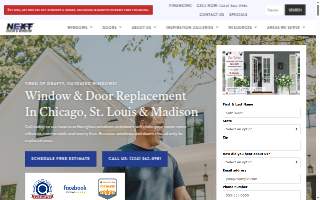 Next Door and Window of Mount Prospect website