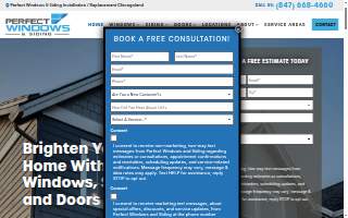 Perfect Windows & Siding of Des Plaines website