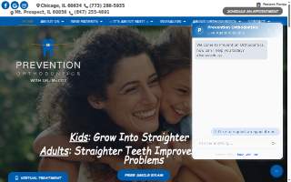 Prevention Orthodontics of Mount Prospect website